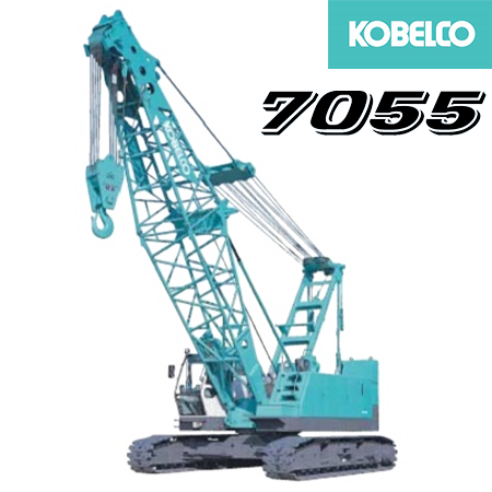 xe cẩu xích 55 tấn kobelco 7055