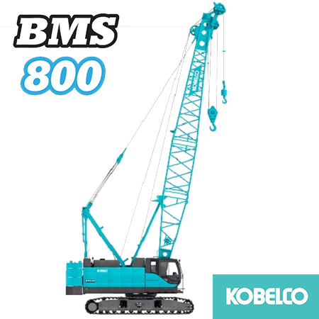 xe cẩu xích 80 tấn kobelco bms800