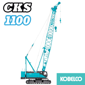 xe cẩu xích 110 tấn kobelco cks1100