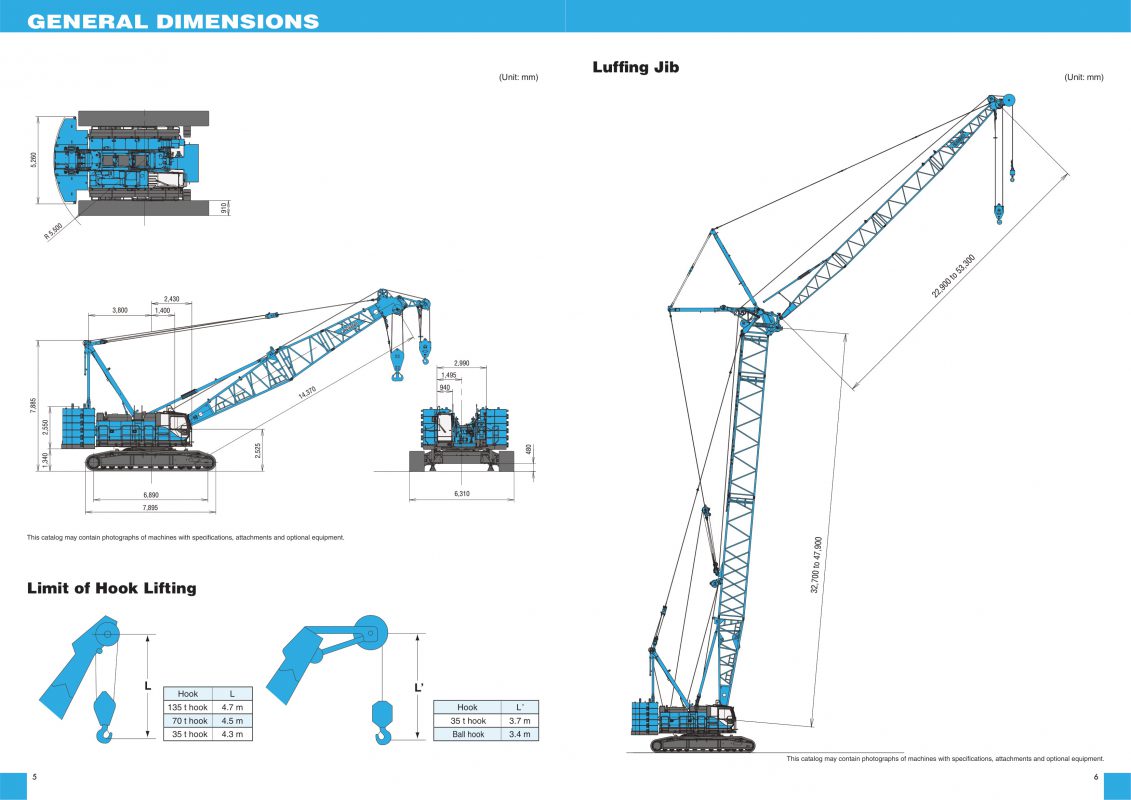 Xe cẩu xích 135 tấn Kobelco CKS 1350