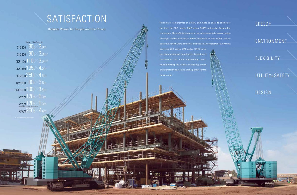 Xe cẩu xích hạng nặng 250 tấn Kobelco CKS 2500