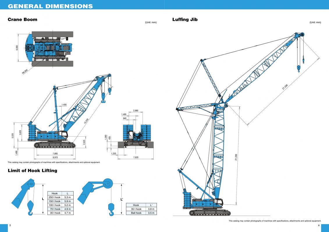 Xe cẩu xích hạng nặng 250 tấn Kobelco CKS 2500