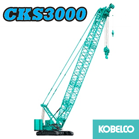 xe cẩu xích 300 tấn 350 tấn kobelco cks3000