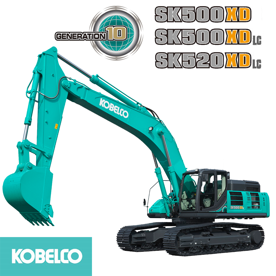 máy đào kobelco sk500 xe đào đá gầu 1.9 2.1 khối