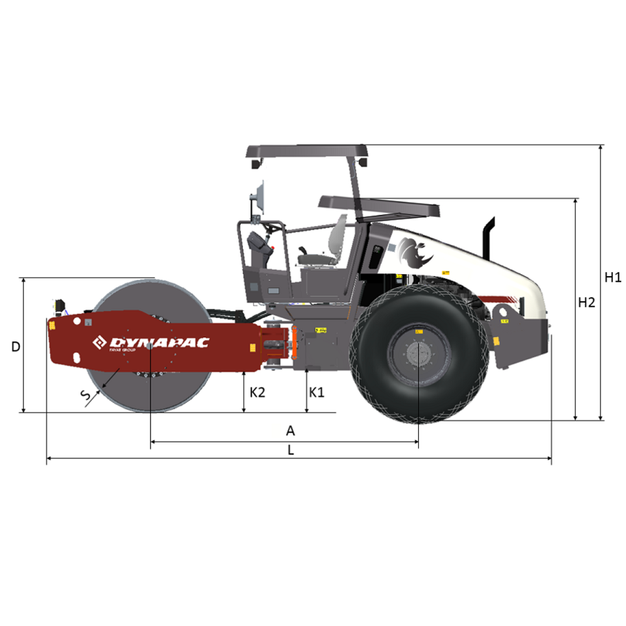 xe lu rung 10 tấn dynapac ca25d