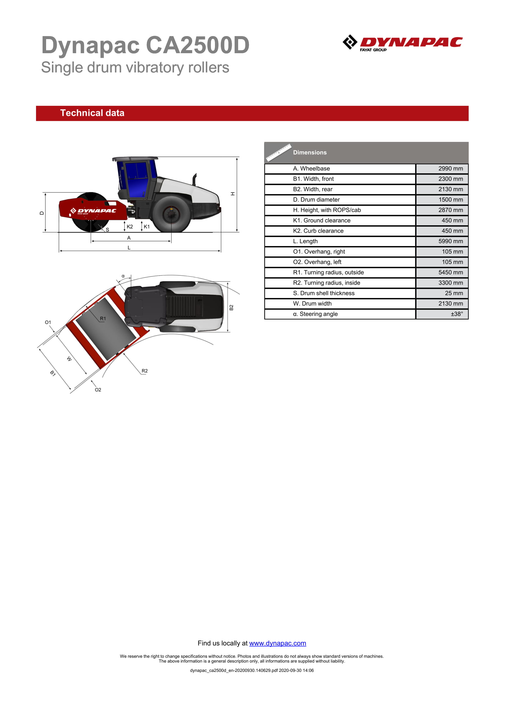 xe lu rung đức thụy điển 1 bánh thép 2 cầu dynapac ca2500d xe lu rung đức thụy điển 1 bánh thép 2 cầu dynapac ca2500d