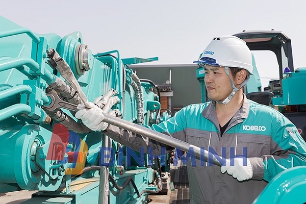 quy trình bảo dưỡng xe đào kobelco