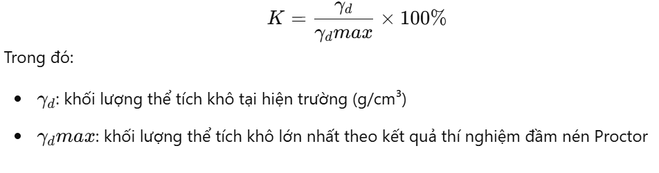độ chặt K